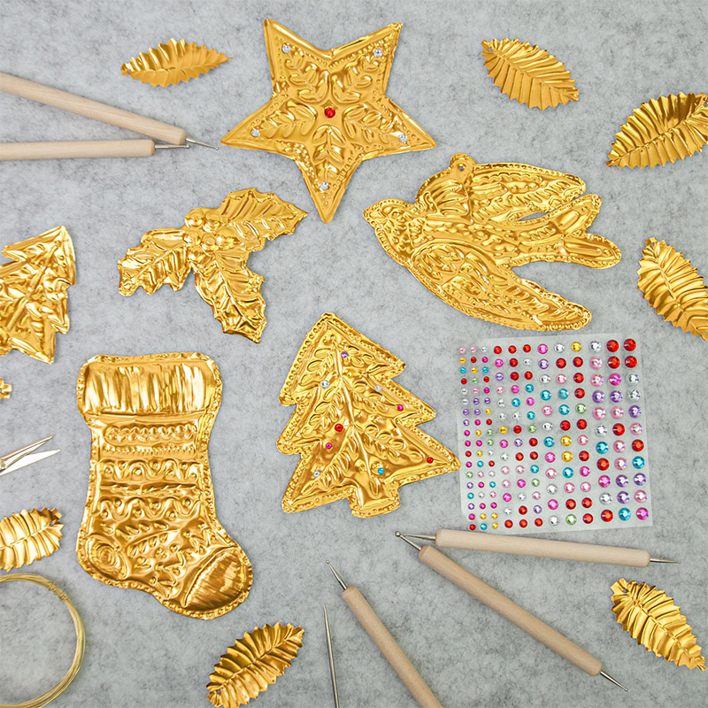 Art Craft Paper - Zestaw do samodzielnego wykonania złotych dekoracji