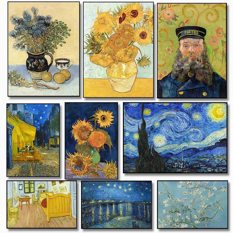 Art Portfolio Bag - Diamentowe Malowanie Słynny Artysta Vincent Van