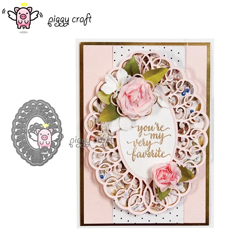 Art Craft Background - Wykrojniki metalowe Piggy Craft, forma do