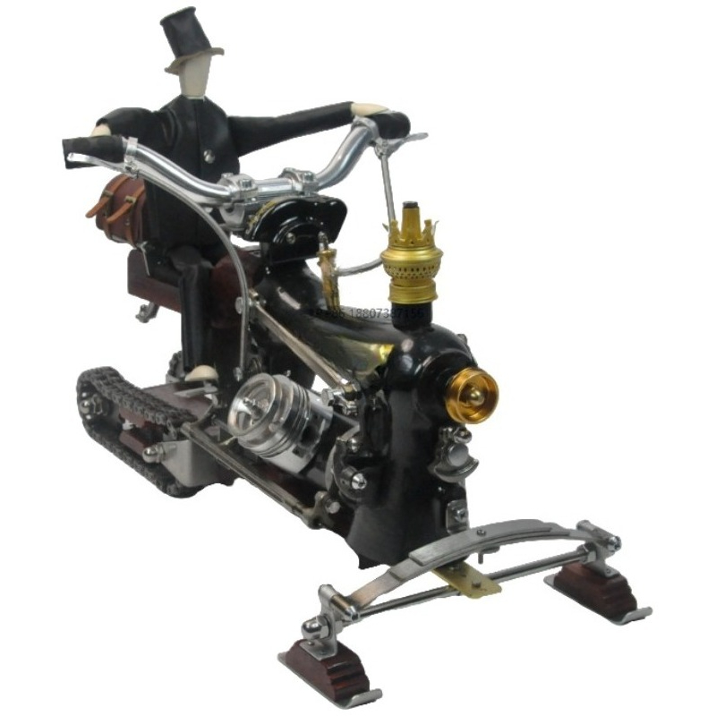 Art Craft Model - Model skutera śnieżnego: Ręcznie wykonany metalowy