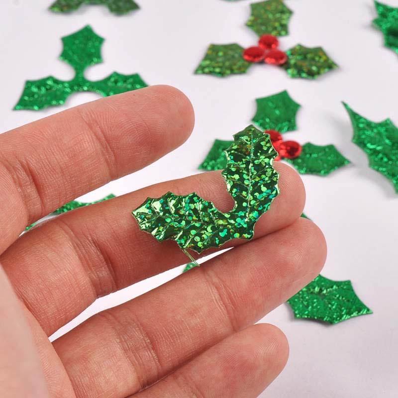 100 sztuk 25-60mm liście choin – Art Craft Christmas Tree recenzja i cena
